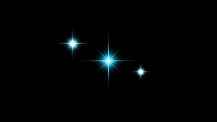 Wall Mural - Sparkling stars shine animation with glowing light effect, blinking cartoon stars, magic flash glitter motion, energy explosion timeline, flat vector doodle stars, transparent background. 4K