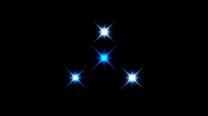 Wall Mural - Twinkle sparkling stars shine animation on black screen, vector doodle stars blinking effects, glowing sparkle star light, retro shine movement, starry night horizontal firework animation. 4K