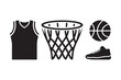 © Sadek - Basketball silhouette icons for sport and recreation