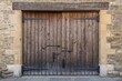Large wooden entry gates