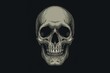 © vxnaghiyev - No-cost graphic of a human skull against a black backdrop