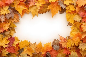 Wall Mural - Structure made from vibrant fall foliage