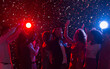 © Prostock-studio - New Year's Eve party. Happy crowd dancing at nightclub, copy space