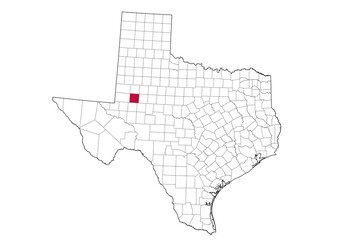  Location Of Martin County in Texas Map, USA