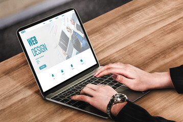 Website design software provide modish template for online retail business and e-commerce