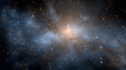 Wall Mural - Spectacular Galaxy Formation: A Mesmerizing Display of Cosmic Dust, Stars, and Interstellar Gas in Deep Space