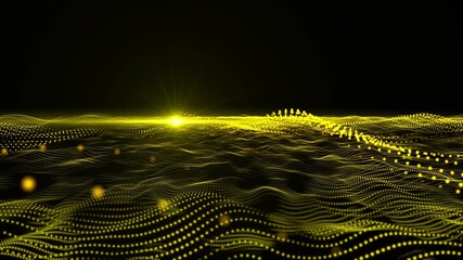 Wall Mural - 4K Motion Graphic Design. Power Loop Glow Electric Shock Energy Creative Motion Background.