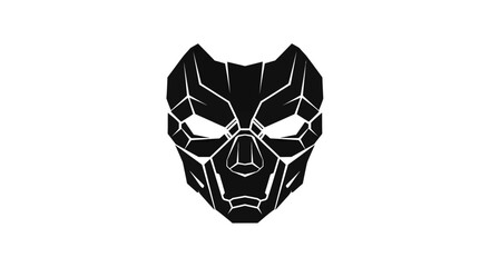 Futuristic geometric mask design