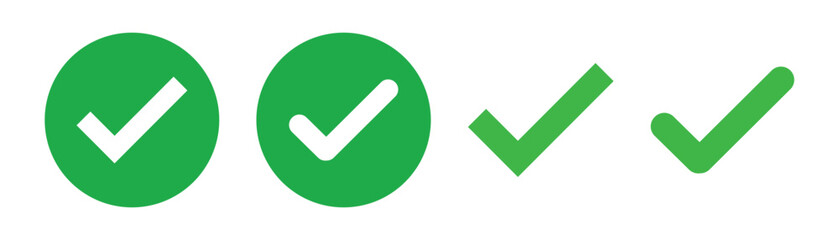 check box icon with correct, accept checkmark icons green tick box, check list circle frame - checkbox symbol sign. check mark box square frame.