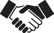 © Sakib - Two hands shaking in a sign of agreement and partnership business concept graphic