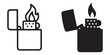 © Habibul - Lighter icons in outline and silhouette styles for graphic design