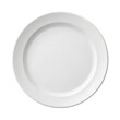 © Shoukhin - Empty white plate isolated on transparent background, top view, studio shot