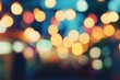 © Ольга Лукьяненко - Blurred evening Christmas market with shiny defocused lights