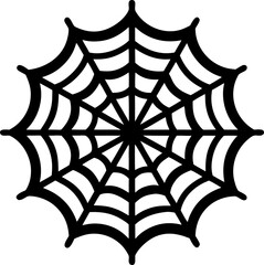 Spider Web silhouette black icon