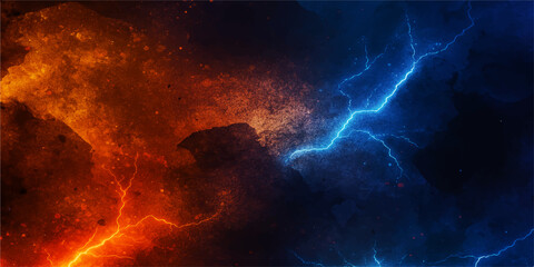 A fiery storm rages across the dark, fractal texture of an exploding earth, casting a hellish red and orange glow against the black canvas of space