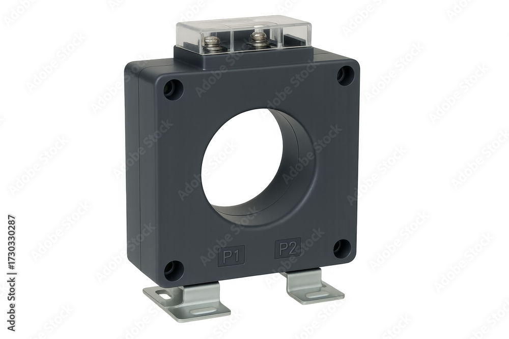 Electrical current transformer for measuring alternating currents Stock ...