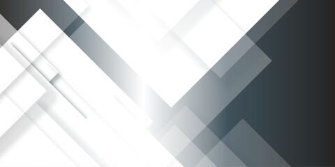 Wall Mural - Abstract white rectangle shape geometric line background. Light Silver, Gray vector pattern in square style. Abstract technology of squares concept. vector illustration background	
