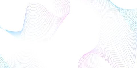 Wall Mural - blue purple wave curve lines banner background .Digital frequency track equalizer. Stylized line art background. modern soft luxury texture with smooth and clean vector subtle background illustration