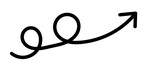 Black curly arrow with loops pointing upward right for direction, growth, progress, infographic highlight, and creative graphic design element