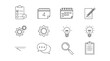 © MstMili - Doodle icons set for business planning productivity strategy and creativity concepts vector