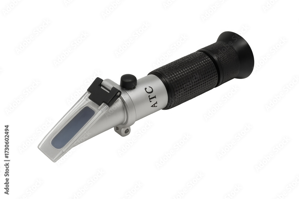 Refractometer measuring sugar concentration and liquid density with atc ...