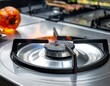 © Raka - Gas Stove Burner with Flame.