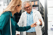 © Valerii Apetroaiei - Pharmacist assisting female customer with medication choice at modern pharmacy