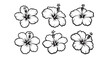 © Smithstar - Hibiscus Line Art Aesthetic Flower Vector