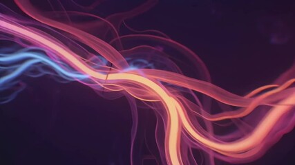 Wall Mural - Abstract Flowing Light Waves Background Modern Energy and Technology Visual