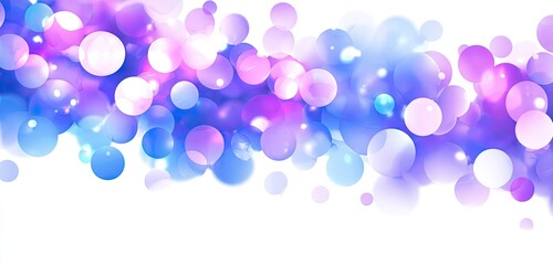 Abstract bokeh background with vibrant purple and blue circles