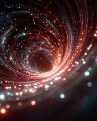 Wall Mural - Cosmic Vortex of Energy: A mesmerizing artistic rendering showcases a dynamic swirl of cosmic energy, drawing viewers into a captivating visual exploration of the unknown.