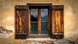 © Apel - Rustic window on weathered wall