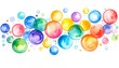 © Yahut - Colorful watercolor bubbles