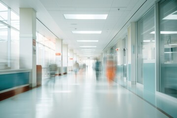 Hospital architecture corridor building.