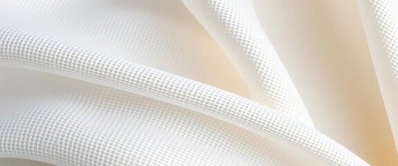 Wall Mural - Smooth, unbleached cotton with subtle weave lines,  light,  art