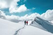 © Rawpixel.com - Couple walking hiking in the snow mountain outdoors recreation backpack.