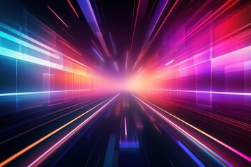 Wall Mural - Retrowave train backgrounds abstract purple.