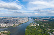 Suizhou City China shows buildings and a river under a cloudy sky.