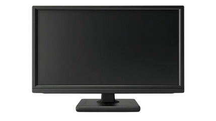 Modern computer monitor isolated on transparent background for professional use