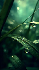 Wall Mural - natural flower petals with dewdrops sparkling in soft morning light revealing delicate textures