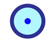 © Ира Якимчук - blue circle on a white background, eye,
