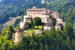 Historic Hohenwerfen Castle Overlooking Scenic Mountain Views