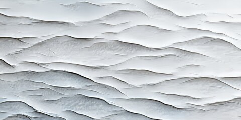 Canvas Print - Elegant Textured White Abstract Background with Wavy Lines for Modern Minimalist Presentations