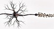 © Irt - Conceptual Three Dimensional Rendering of a Neuron with Synapses
