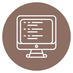 Wall Mural - Website Coding icon vector image. Can be used for Coding and Development.