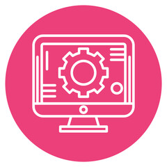 Wall Mural - Code Framework icon vector image. Can be used for Computer Programming.