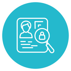 Wall Mural - Identity Theft icon vector image. Can be used for Prison.
