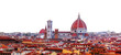 Florence cityscape featuring the iconic Duomo and surrounding red-tiled rooftops