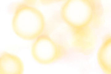 Wall Mural - Yellow glowing light spots on transparent background. Abstract round soft blur highlights, bright luminous circles with smooth edges. Digital glow effect for overlays, decoration, and creative design.
