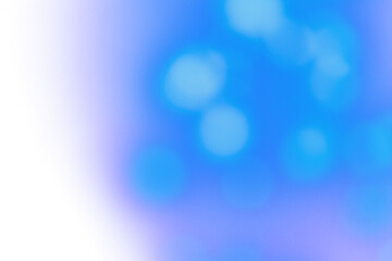 Wall Mural - Blue glowing blur lights on transparent background. Abstract soft bokeh effect with smooth gradient, luminous circles and dreamy overlay texture.
